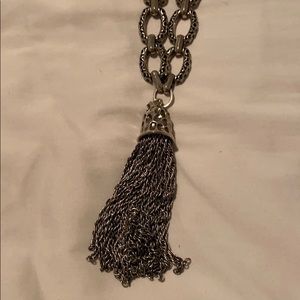 Kendra Scott Miller Necklace Antique Silver